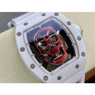 RICHARD MILLE 리차드밀 화이트 세라믹 스컬 다이얼 RM52-01 레드-그린